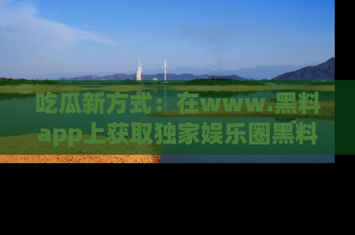 吃瓜新方式：在www.黑料app上获取独家娱乐圈黑料信息
