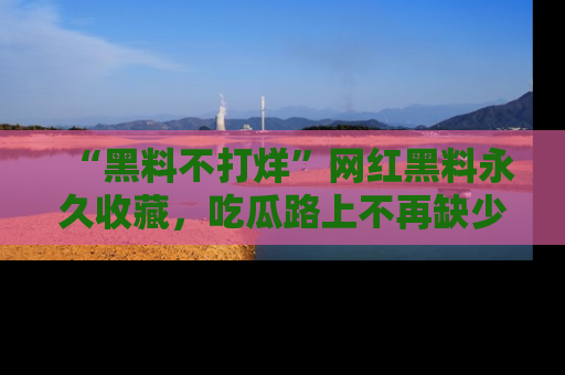 “黑料不打烊”网红黑料永久收藏，吃瓜路上不再缺少惊喜与乐趣