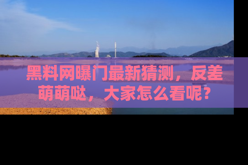 黑料网曝门最新猜测，反差萌萌哒，大家怎么看呢？