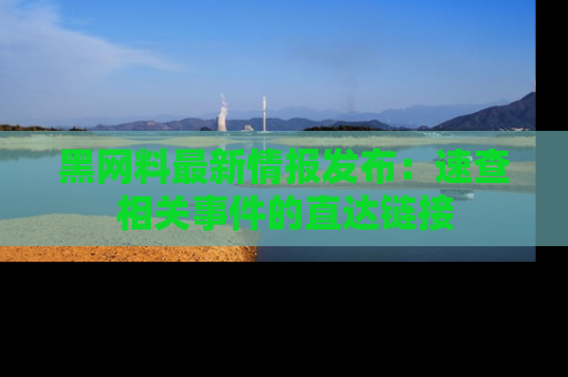 黑网料最新情报发布：速查相关事件的直达链接