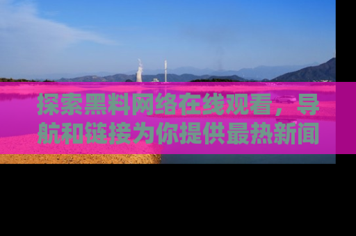探索黑料网络在线观看，导航和链接为你提供最热新闻！