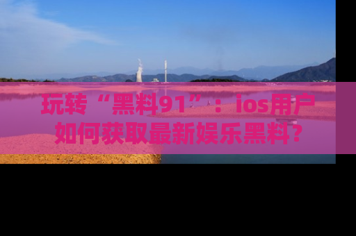 玩转“黑料91”:ios用户如何获取最新娱乐黑料?